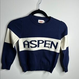 Navy and White Sweater Monkey’s aspen